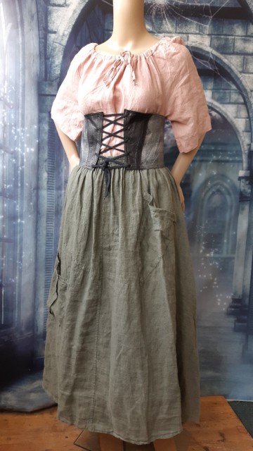 runkelstein Leinen Piratenbluse