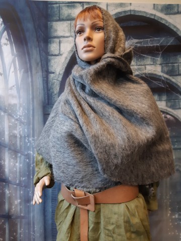 Umschlägetuch mit Mohair