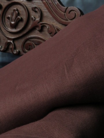 runkelstein Bio Leinen Kastanien Braun, feine Qualität